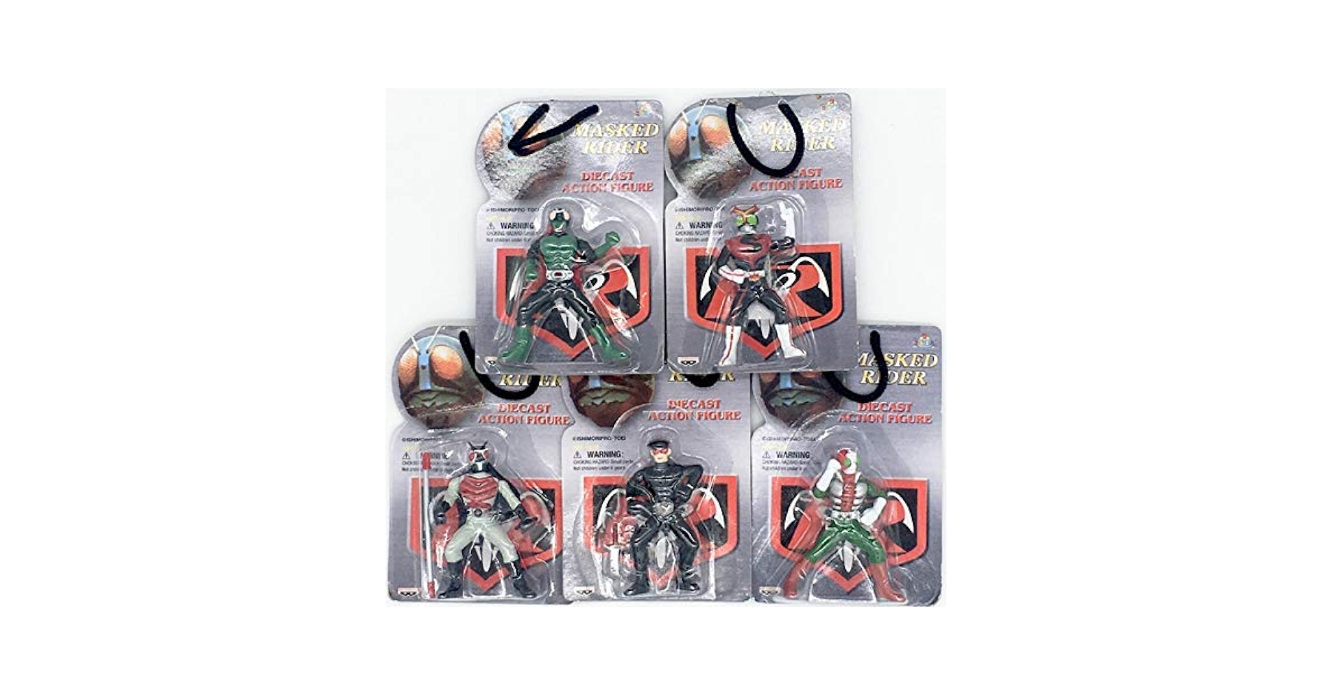 #マスクド。仮面ライダーコレクトチーム。全５種。非売品。バンプレスト。1998年 マスクド。仮面ライダーコレクトチーム。全5種。非売品